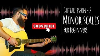 Learn All Minor Scales on guitar  Easy TrickMEMORIZE EVERYTHING Hindi guitar lesson [upl. by Maxa]