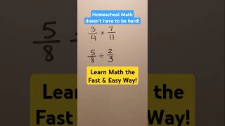 Multiplying amp Dividing Fractions Made Easy 🚀 Homeschool Math Hack math shorts homeschool [upl. by Elacim]