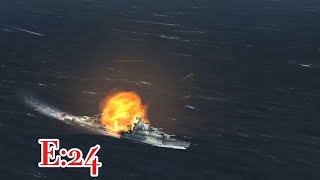 Atlantic Fleet Allies Campaign Elite Difficulty  Episode 24 Battle so bad Nubian Explodes [upl. by Aerahs]