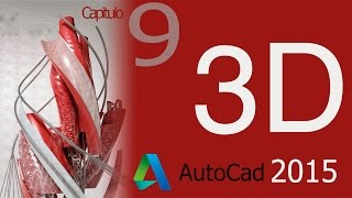 AutoCAD 2015 Tutorial trabajo con spline en 3D Curso 3D español Cap 9 [upl. by Katine]