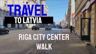 Travel to Latvia  4K  Riga City Center walk  2023 [upl. by Smitty]