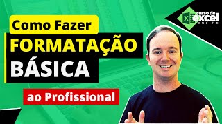 Como Fazer Formatação Básica ao Profissional em Tabelas no Excel [upl. by Sugihara]