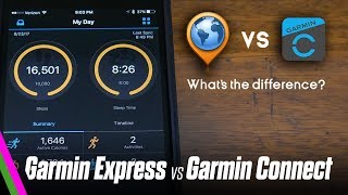 Garmin Express vs Garmin Connect  Whats the difference  Garmin Tutorial [upl. by Golda]