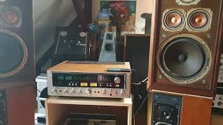 speakers klh model five vintage amp Sansui 7070 [upl. by Aneehsirk954]