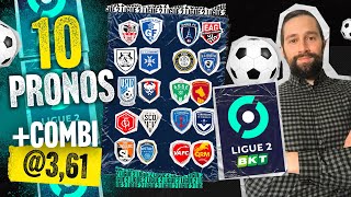 Pronostic foot Ligue 2  Nos 10 pronos du weekend Saint Etienne Rodez PFC Guingamp  ticket361 [upl. by Nyrac]