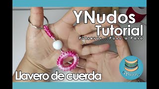 COMO HACER UN LLAVERO  llaveros en macrame [upl. by Saddler]