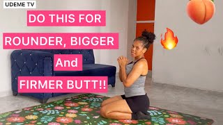 Simple Effective workout for women to have bigger rounder and firmer bum bum🍑 buttworkoutathome [upl. by Artemis]