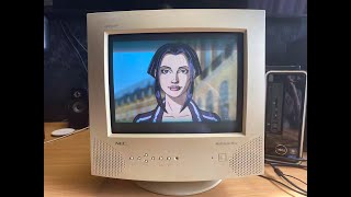 NEC MULTISYNC M500 CRT SVGA MONITOR [upl. by Ardnoed]