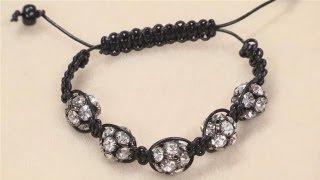 How To Make A Shamballa Style Bracelet [upl. by Marian]