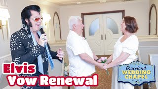 Paul amp Tricias Elvis Vow Renewals in Las Vegas  Graceland Chapel [upl. by Parik]