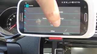 OBD2  GPS Bluetooth paired to android device on a 2015 VW Jetta 18T Sport [upl. by Airlee]