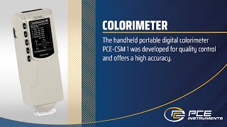 Product presentation Colorimeter PCECSM 1  PCE Instruments [upl. by Weissberg]