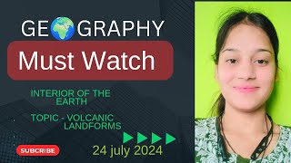 Topic Volcanic Landforms geographylectureforias statepscs 2024 [upl. by Fonsie]