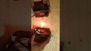 How to cooling fan 12 volt YouTube short experiment video [upl. by Oenire670]