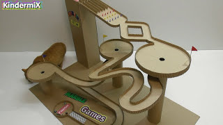 Board Game Marble Labyrinth from Cardboard How to Make Amazing Game [upl. by Nue]