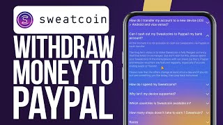 How To Withdraw Sweatcoin Money to PayPal Updated 2024 [upl. by Atiuqcir]