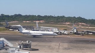 Bombardier Global Express takeoff from Manaus [upl. by Lleval]