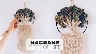 DIY Tutorial Macrame Tree of Life [upl. by Dilaw]