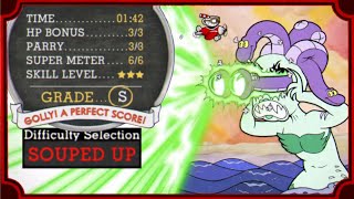 Cuphead Souped Up  No Hit  SRank  Cala Maria  Mod  142 IGT 11 [upl. by Ahab287]