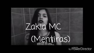 Zakia  Mentiras letra [upl. by Ylagam]