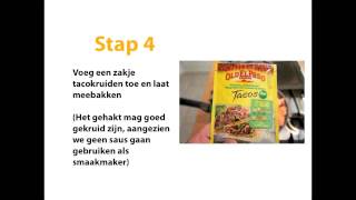 Gezond recept volkoren wrap met kruidig gehakt en zure room [upl. by Enirolf291]