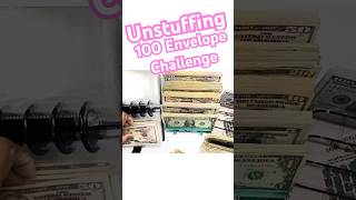 Unstuffing 100 Envelope Challenge asmr cashenvelopes 100envelopechallenge savingmoney cashstuff [upl. by Yrokcaz]