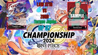 OP07 Championship FINALS  Law ST10 vs Zoro  Torneo 3vs3 Japón Comentada en español [upl. by Elvie502]