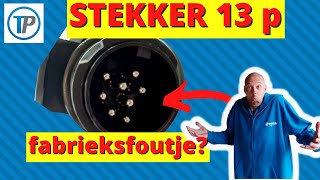 STEKKER 13 POLIG AANSLUITEN STEKKER 13 POLIG 8 PINNEN AANSLUITSCHEMA 7 polig en 13 polig TRAILER [upl. by Litha]