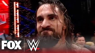 Seth Rollins defends World Heavyweight Title from Jinder Mahal Priest and McIntyre brawl [upl. by Nahgiem]