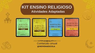 Kit Ensino Religioso  Atividades Adaptadas [upl. by Saucy]