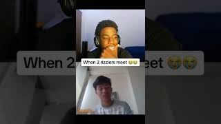 When 2 rizzlers meet 😱 omegle funny rizz [upl. by Karon]