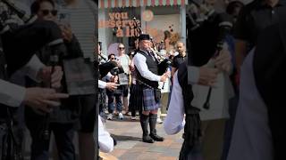 Balerno Schools pipeband in glasgow City Centre for Piping Live 2024 scotland bagpipes shorts [upl. by Ordisy285]