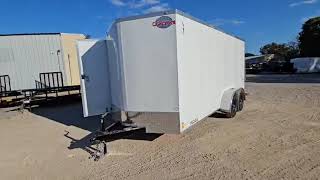 7x16 Cargo Mate Lee Enclosed Trailer [upl. by Borden]