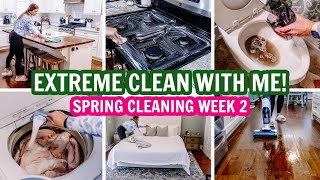 🌸EXTREME SPRING CLEAN WITH ME  SPRING CLEANING WEEK 2  CLEANING MOTIVATION [upl. by Anitserp404]