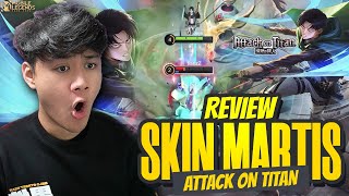 REVIEW SKIN AOT MARTIS LEVI SAMPE KILL 15 MENIT 5 KEREN PARAH  Mobile Legends [upl. by Ilowell]