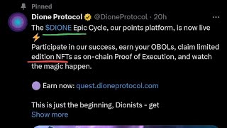 Dione Protocol Testnet Campaign Epic Cycle Phase 1 [upl. by Ainahtan362]