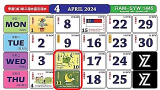 Malaysias 2024 Calendar Is Here With Public Holiday [upl. by Etnuahs18]