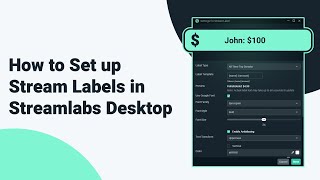 How to Set up Stream Labels in Streamlabs Desktop [upl. by Knepper]