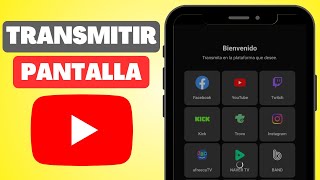 Cómo TRANSMITIR la PANTALLA de mi CELULAR en YOUTUBE Paso a Paso [upl. by Gnut]