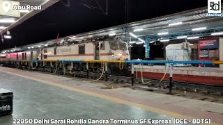 Garib Rath nai hai🫡🚄 Delhi Sarai Rohilla  Bandra Terminus SF Express  22950  WAP7 [upl. by Nodyarb]