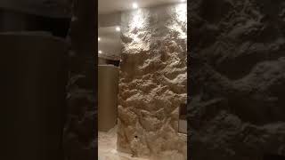 checkout our micro concrete rock effect work for fire place in Dha Lahore 03074554449 Usman 2 [upl. by Gilead771]