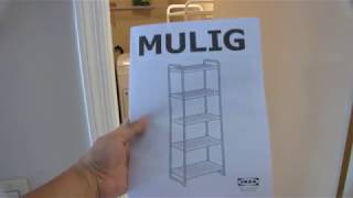 Assembling IKEA MULIG Shelf Unit [upl. by Nirrol]