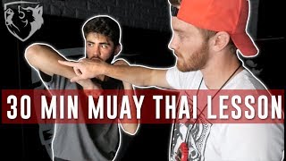 Muay Thai Training 101 Full Beginners Class [upl. by Audie]