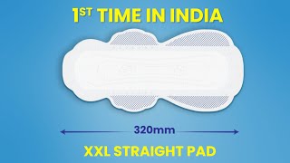 Paree Sanitary Pads  1st Time in India  XXL Straight Pad  Heavy Flow Champion [upl. by Rafaelof]