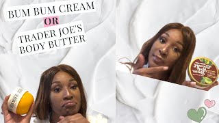 Brazilian Bum Bum Cream vs Trader Joes Body Butter [upl. by Nikkie878]