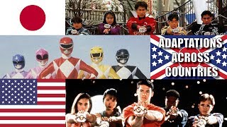 Sentai Power Rangers from another land Adaptations Across Countries [upl. by Elauqsap]