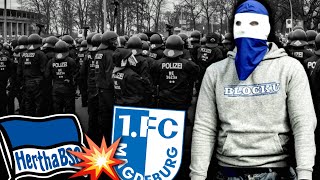 36 Festnahmen schon vor dem AnpfiffHertha vs Magdeburg [upl. by Nordgren]