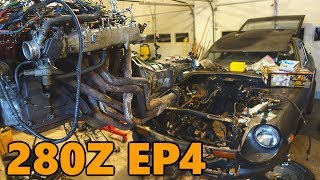 Datsun 280z New Engine Install Ep4 [upl. by Vi]