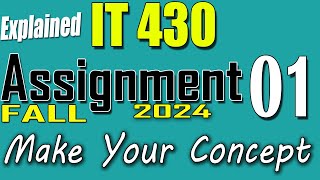 IT430 Assignment 1 Solution Fall 2024  IT430 Assignment 1 Solution 2024  VU Scholar [upl. by Pickford]