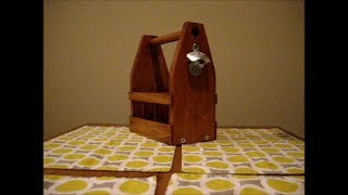 How to make a wooden beer bottle carrier [upl. by Nilorac]